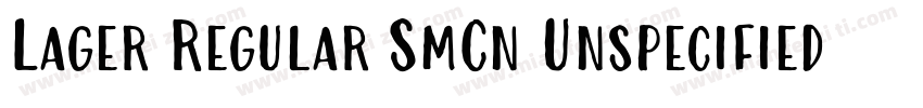 Lager Regular SmCn Unspecified Regu字体转换